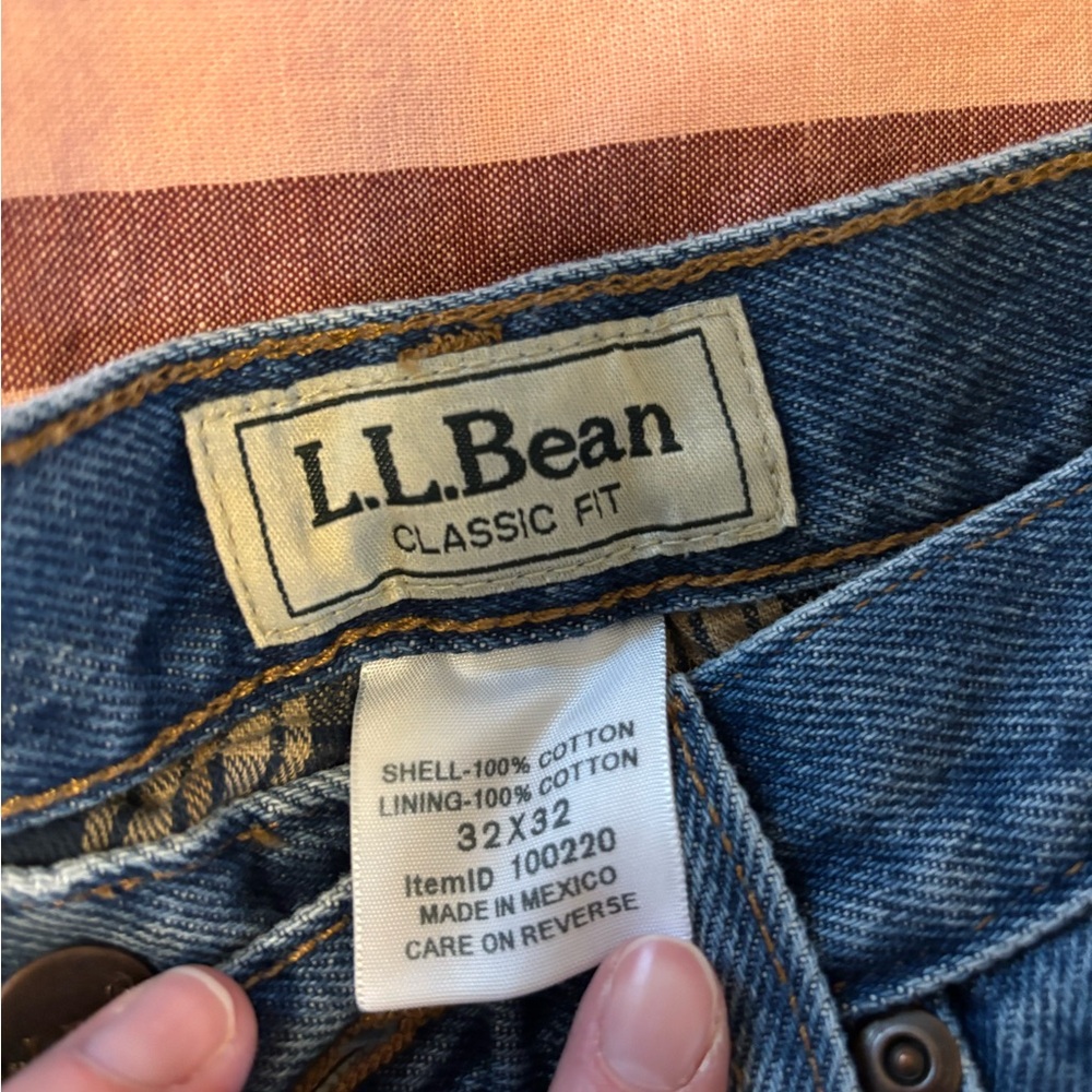 Vintage L.L. Bean flannel-lined 100% cotton Jeans